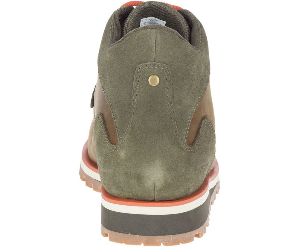 Merrell Boots Brown/Olive - West Fork Waterproof - Mens 57XVORSDI